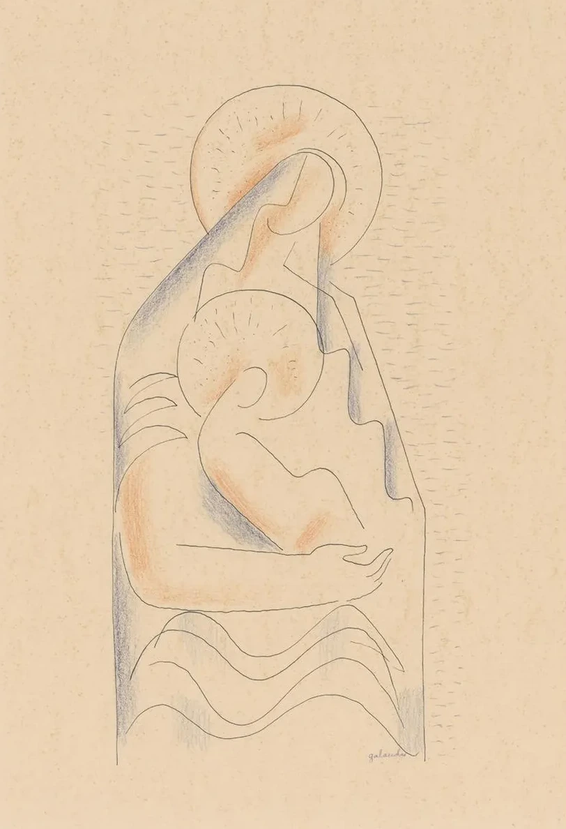 Madonna and Child in her Lap