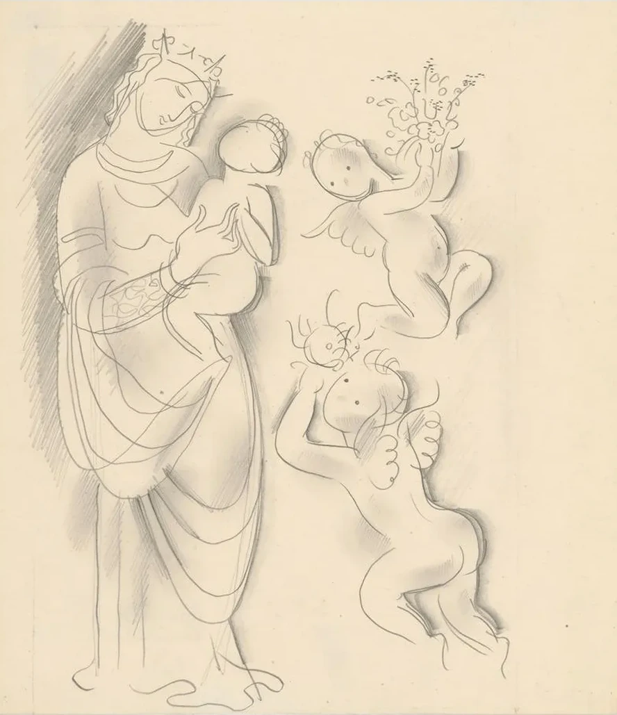 Madonna and Child with Angels