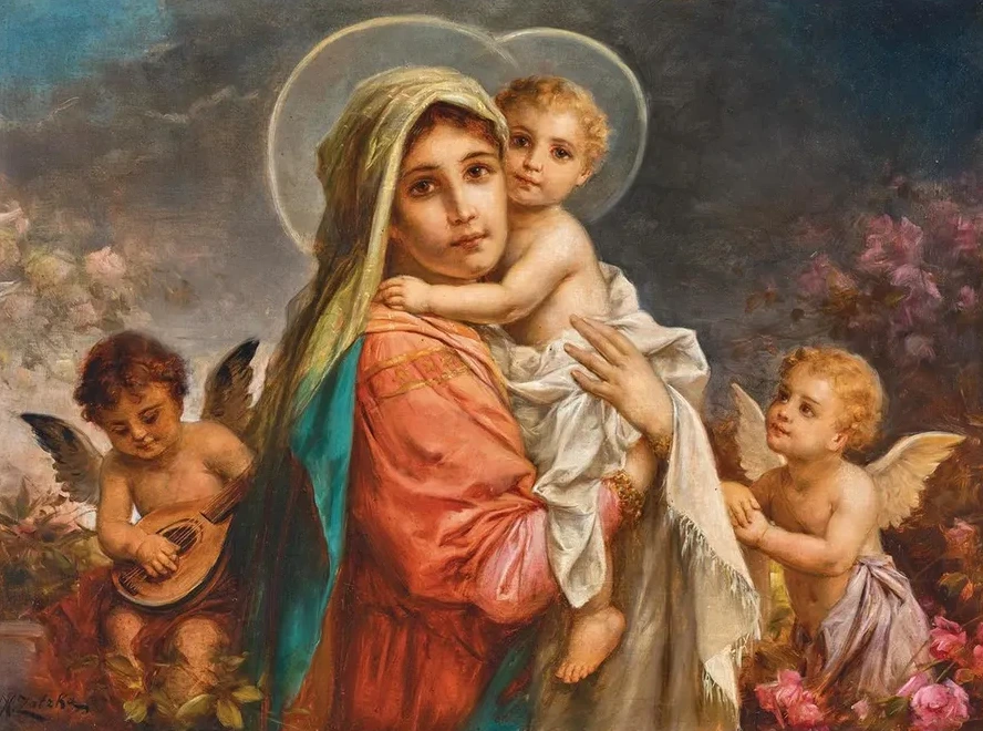 Madonna and Child with Putti