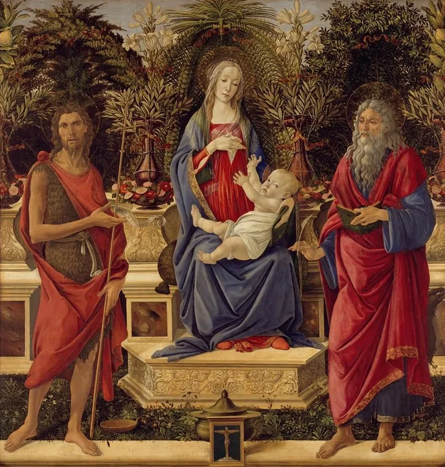 Madonna and Child with Both Saints John
