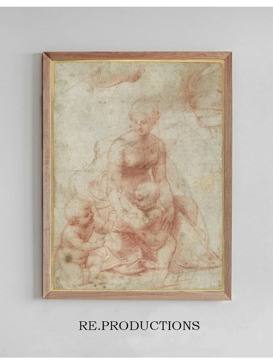 Madonna and Child with the Infant Saint John the Baptist Upper Left, Study for the Right Arm of the Infant Sai
