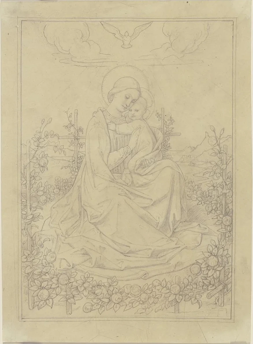 Madonna in the Rose Garden