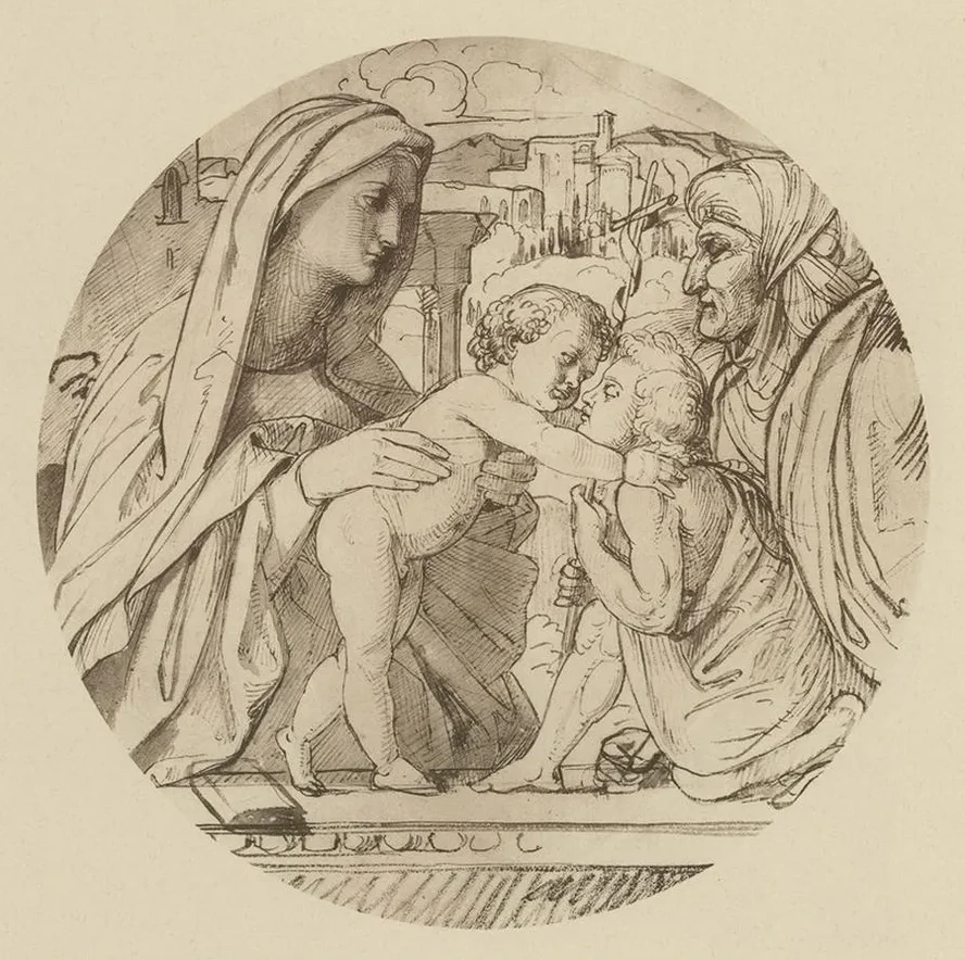Madonna Mit Dem Kinde, Der Heil. Elisabeth Und Dem Heil. Johannes