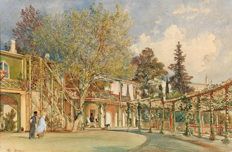 Main Courtyard of the Khan's Palace in Bakhchisaray