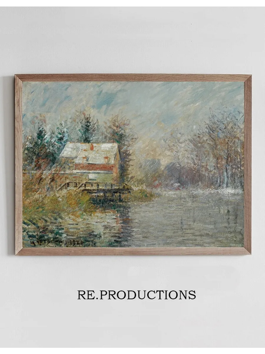 Maison Au Bord De L eau, Effet De Neige