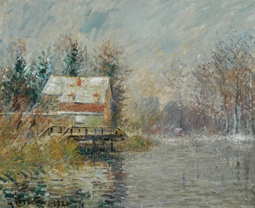 Maison Au Bord De L eau, Effet De Neige