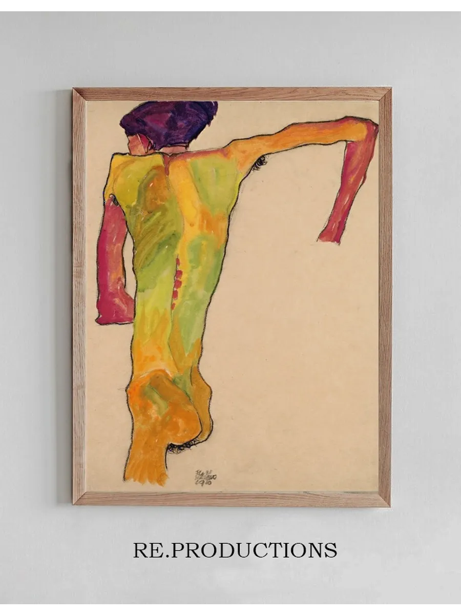 Male Nude, Propping Himself Up