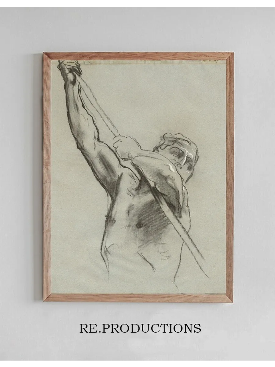 Male Torso with Pole