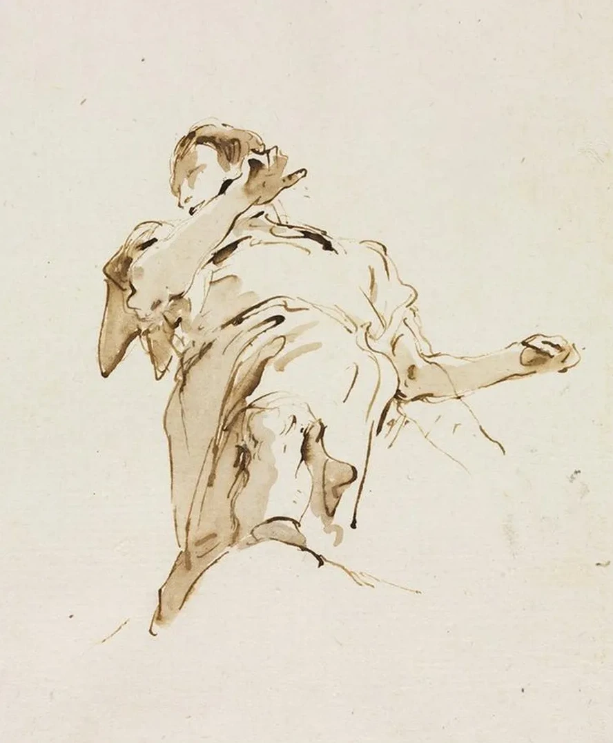 Male () Figure Seen from Below
