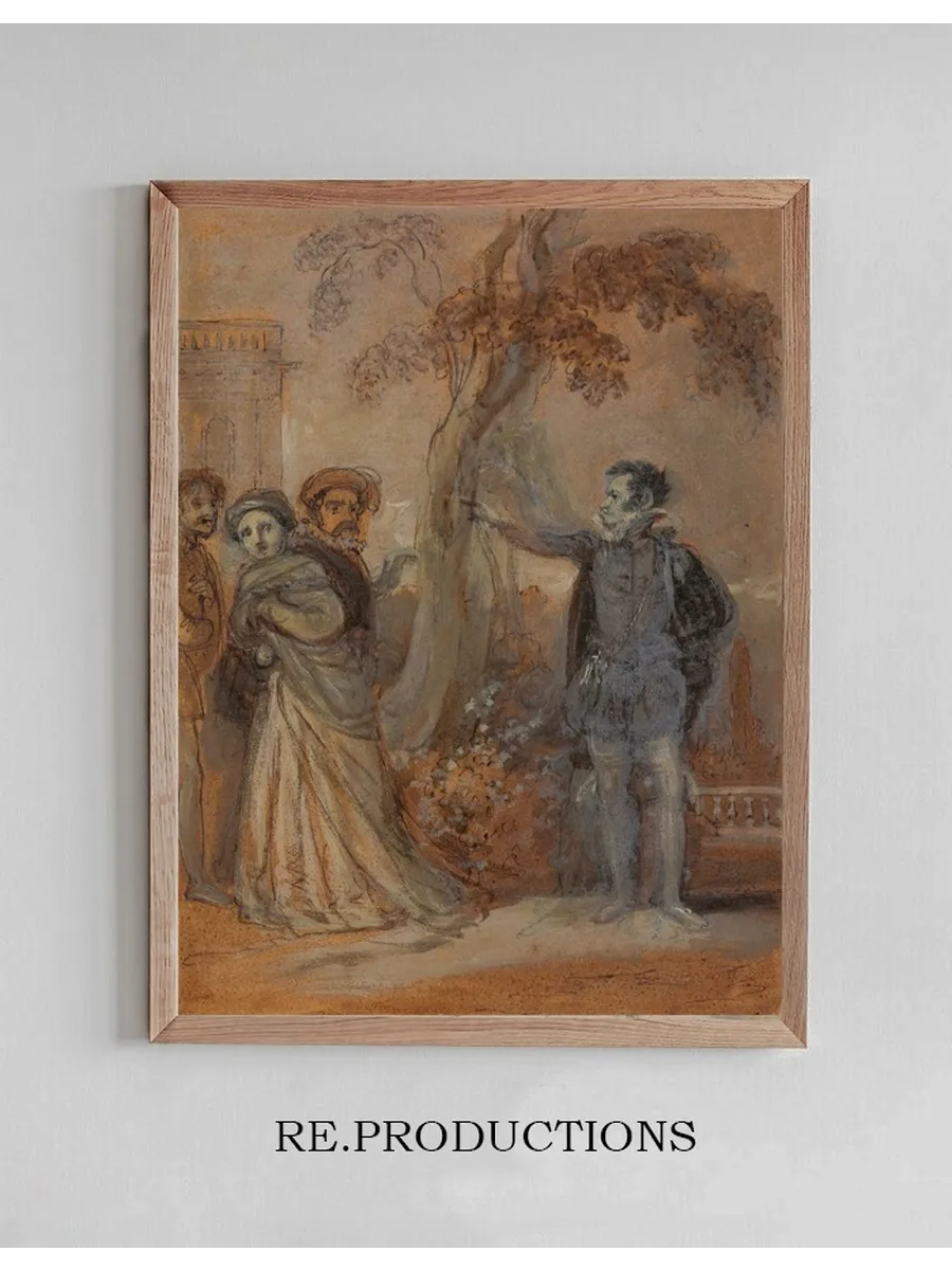 Malvolio abusing Maria, Fabian and Sir Toby