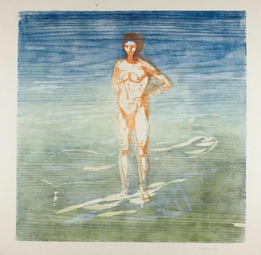 Man Bathing
