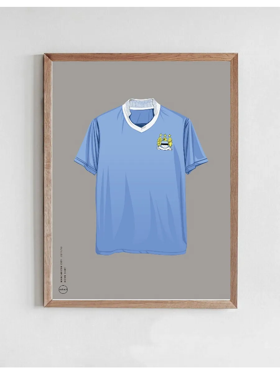 Man City - Home Shirt 2011 12 - Grey