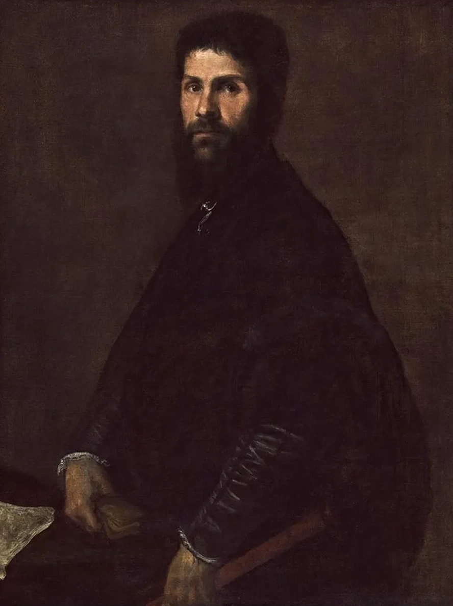 Man Holding a Flute