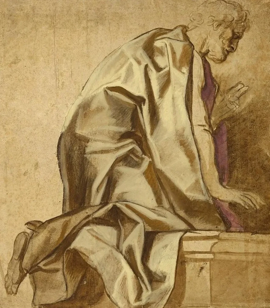 Man Kneeling, Facing Right