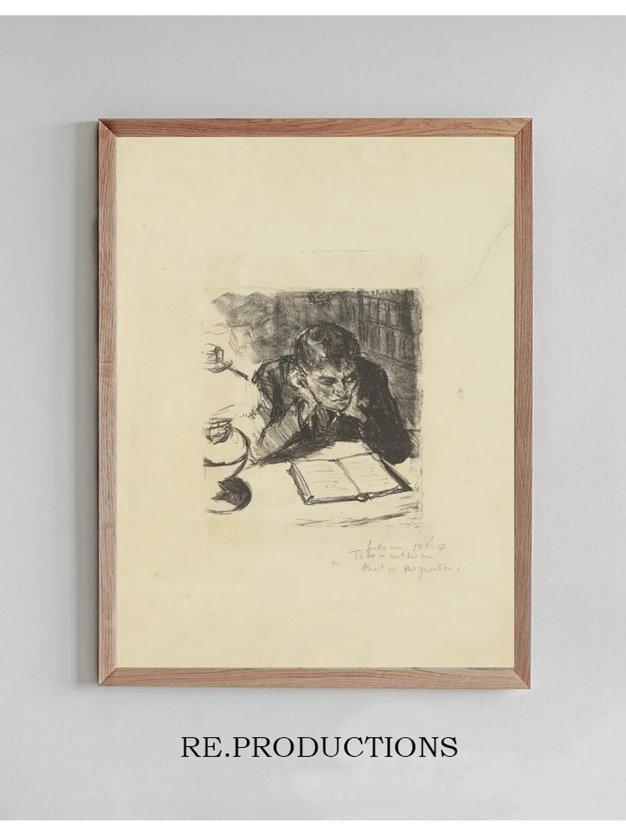 Man Reading II (Self - Portrait)