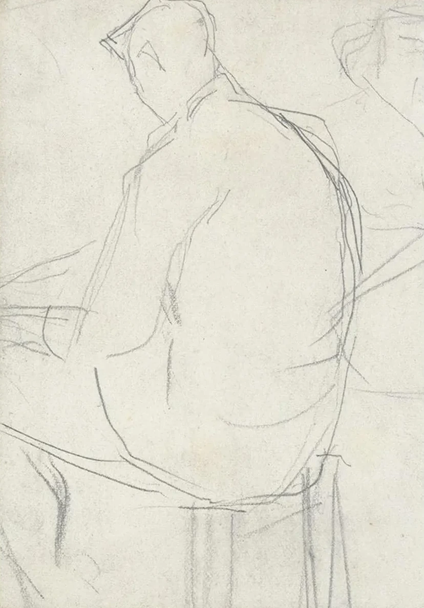 Man Seated on aStool