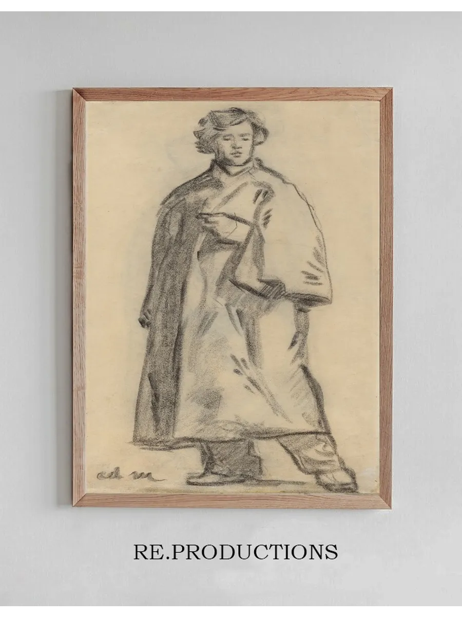 Man Wearing a Cloak