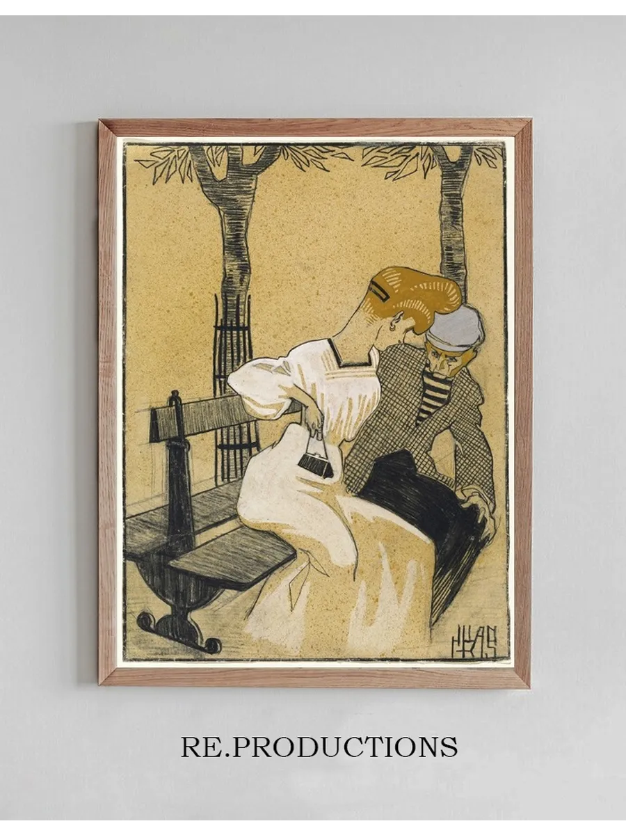 Man and Woman on Bench