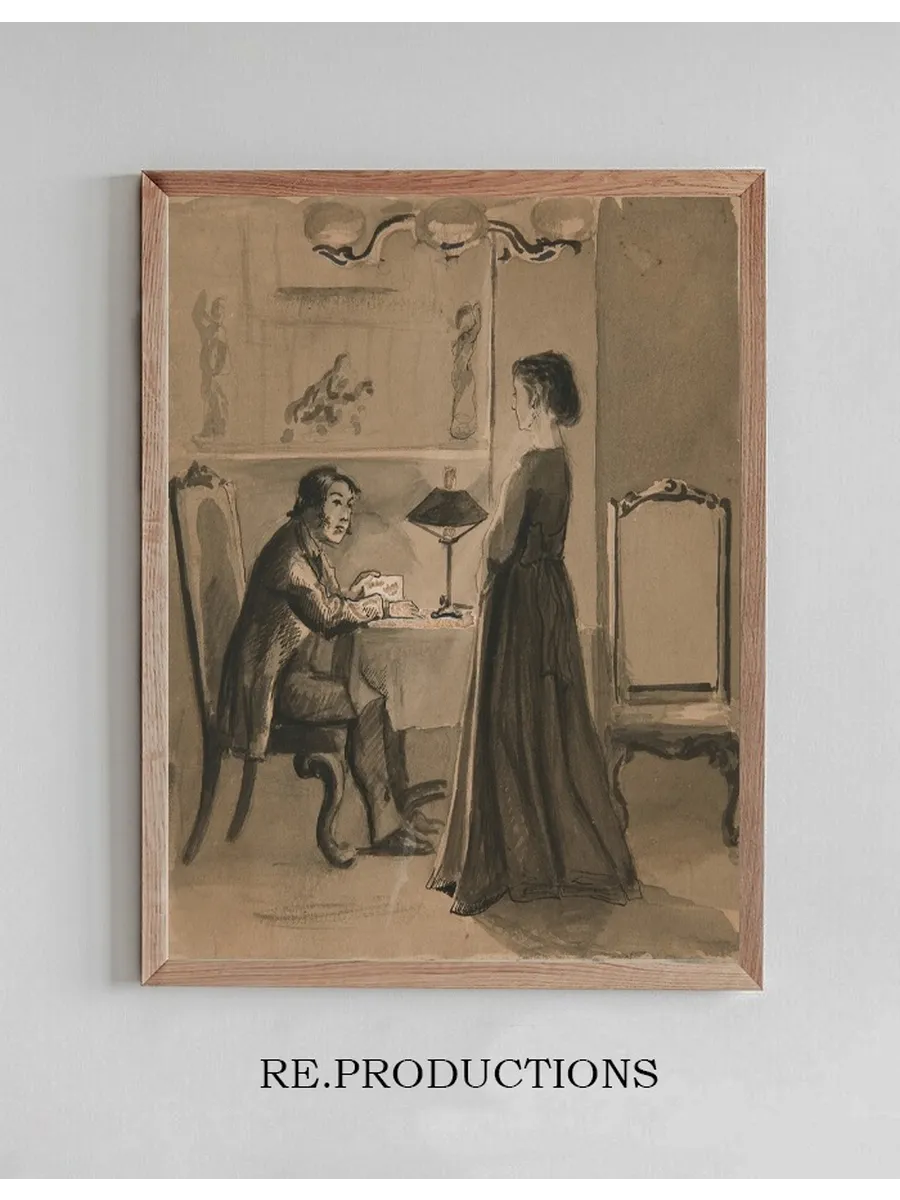 Man and Woman in an Interior