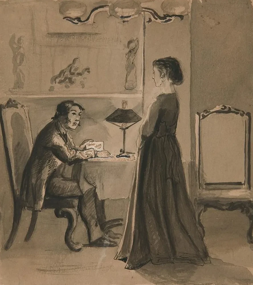 Man and Woman in an Interior