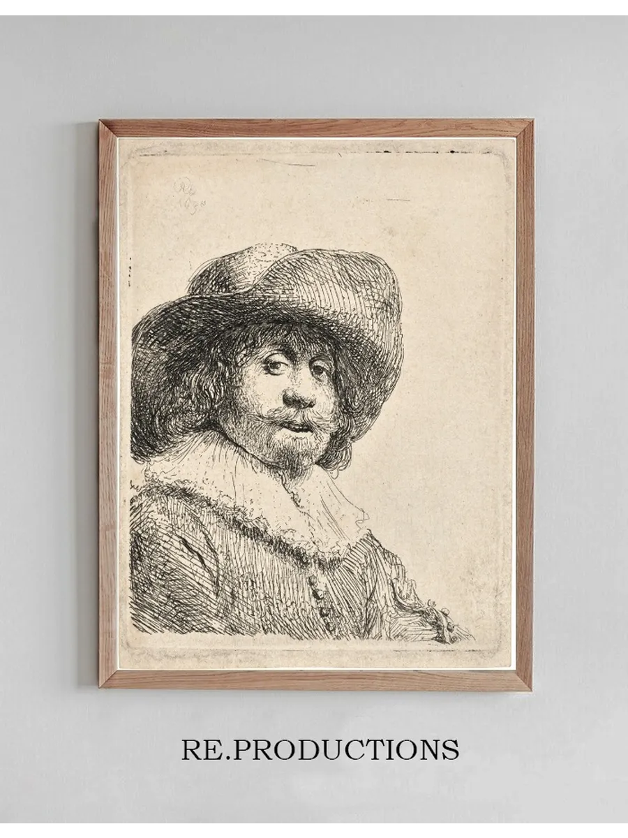 Man in a Broad - Brimmed Hat