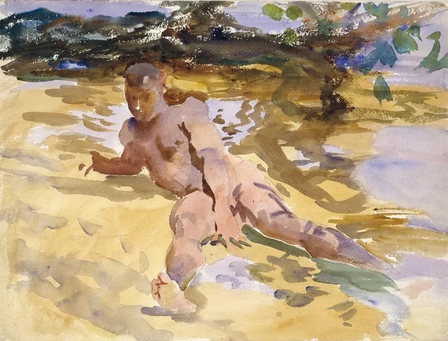 Man on Beach, Florida