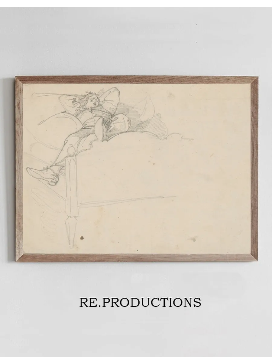 Man Resting on a Bed