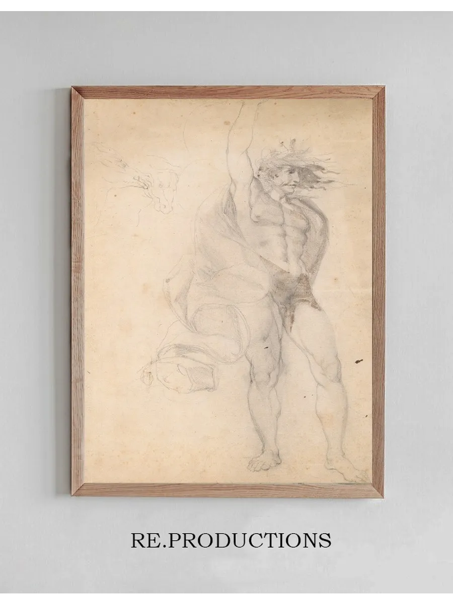 Man with Raised Hand
