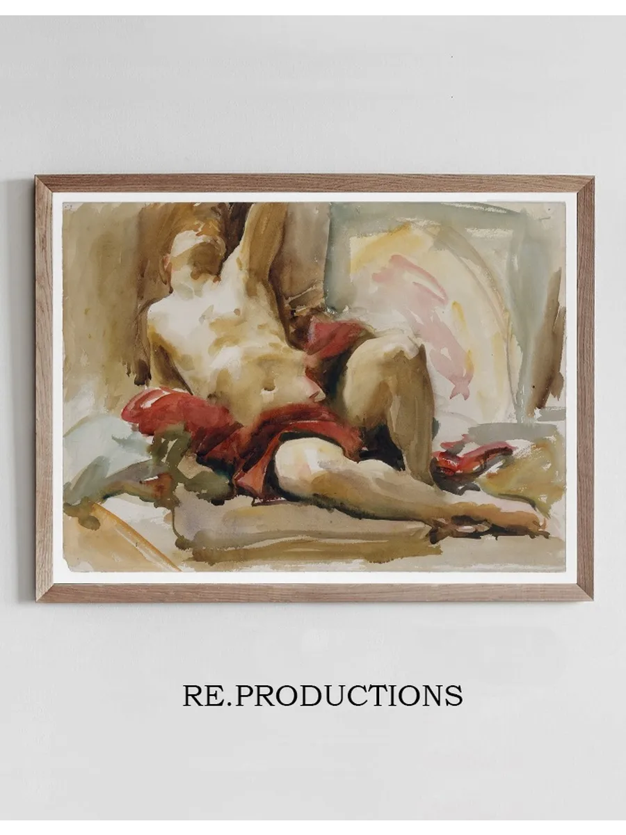 Man with Red Drapery