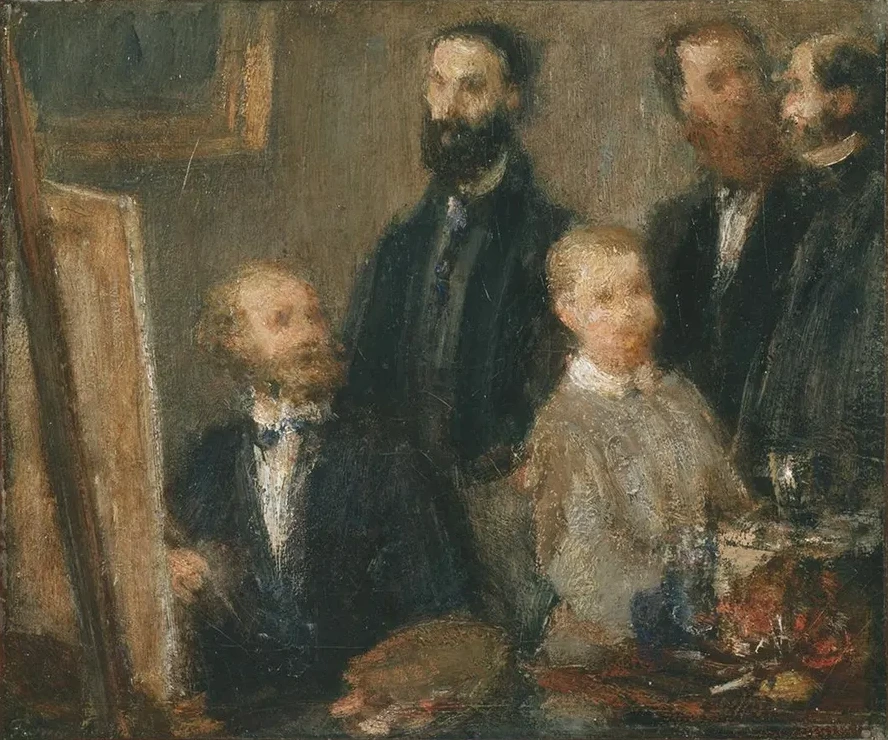 Manet in His Studio
