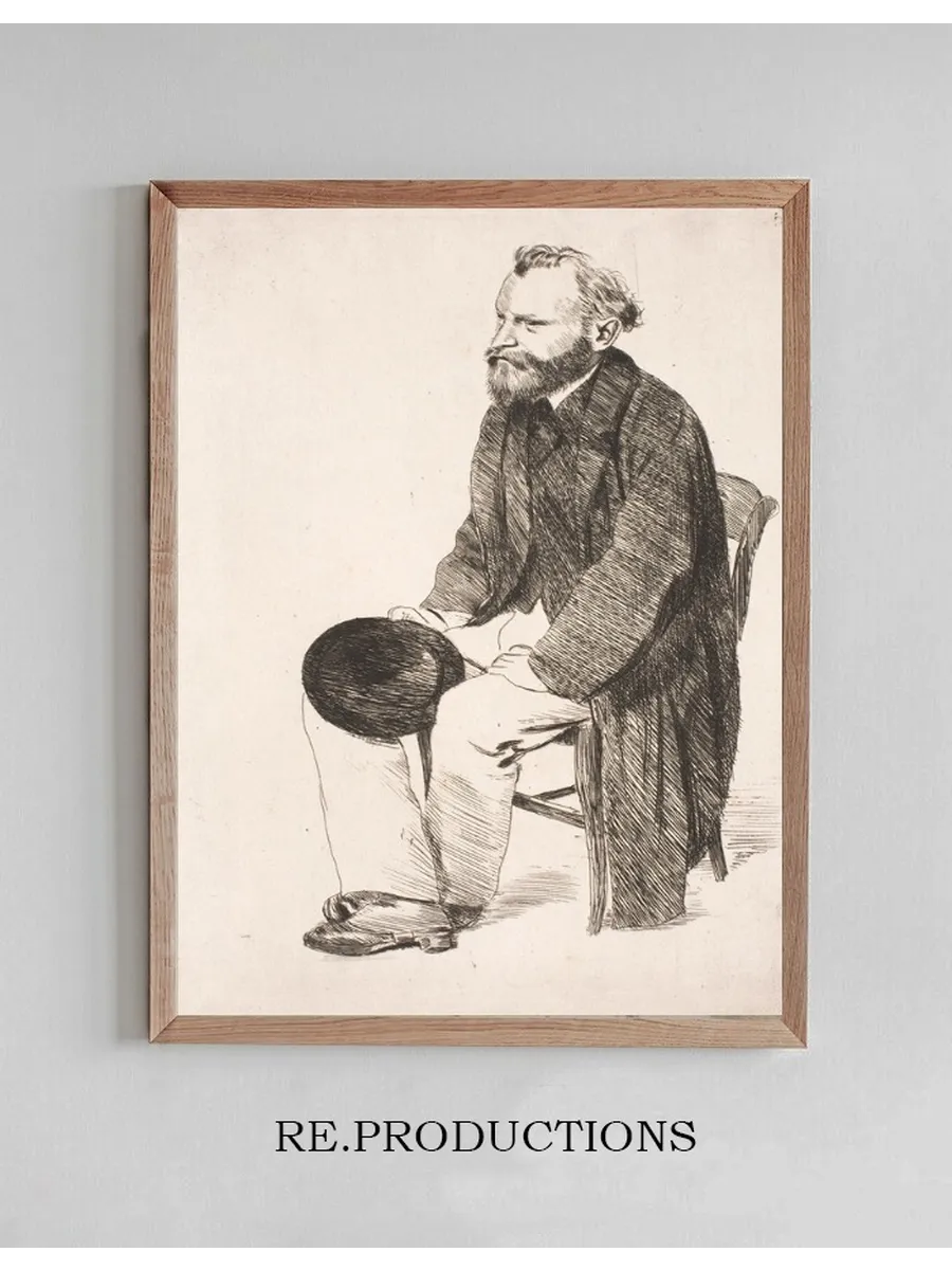 Manet Seated. Turned to the Left