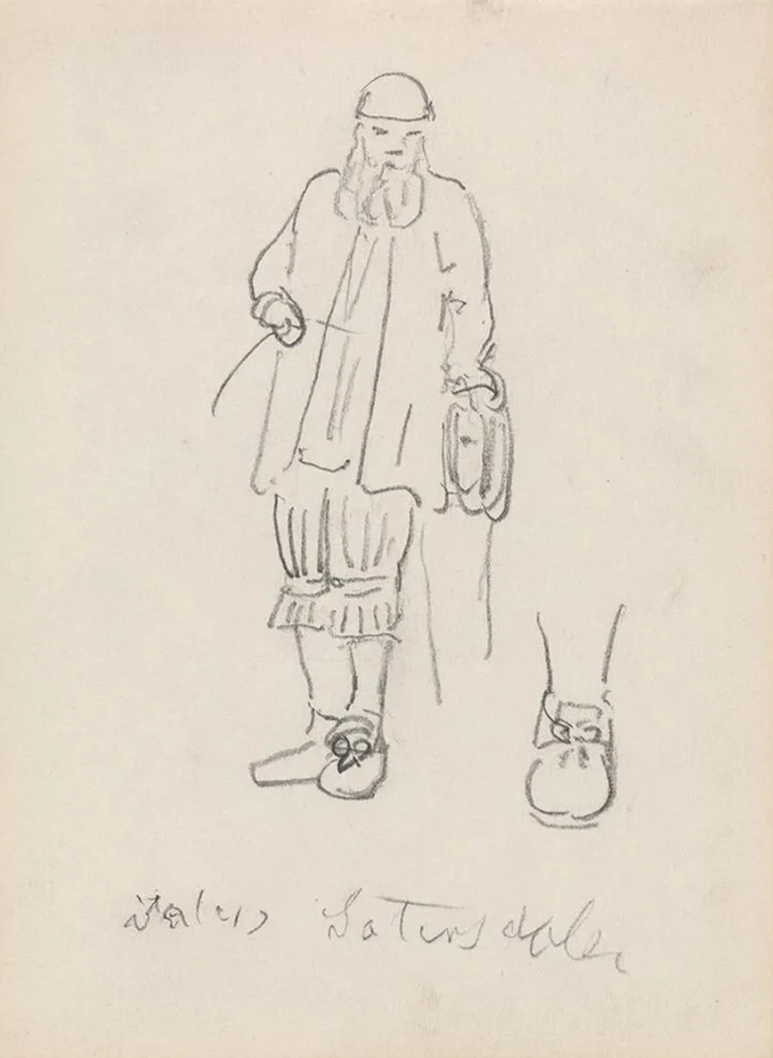 Mannsfigur I Drakt Fra Setesdal