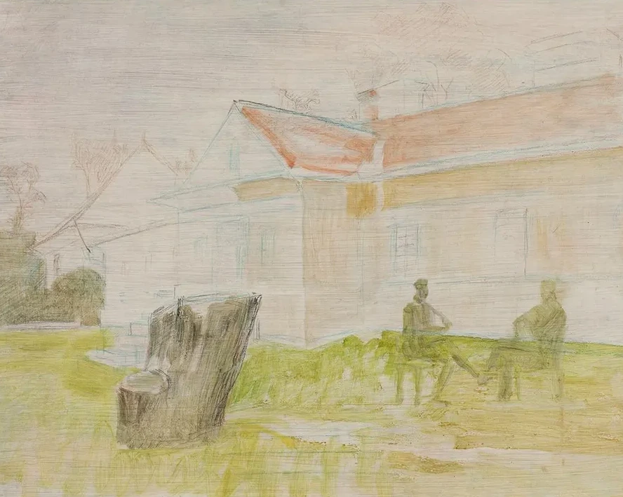 Manor House Sketch Lus Awice