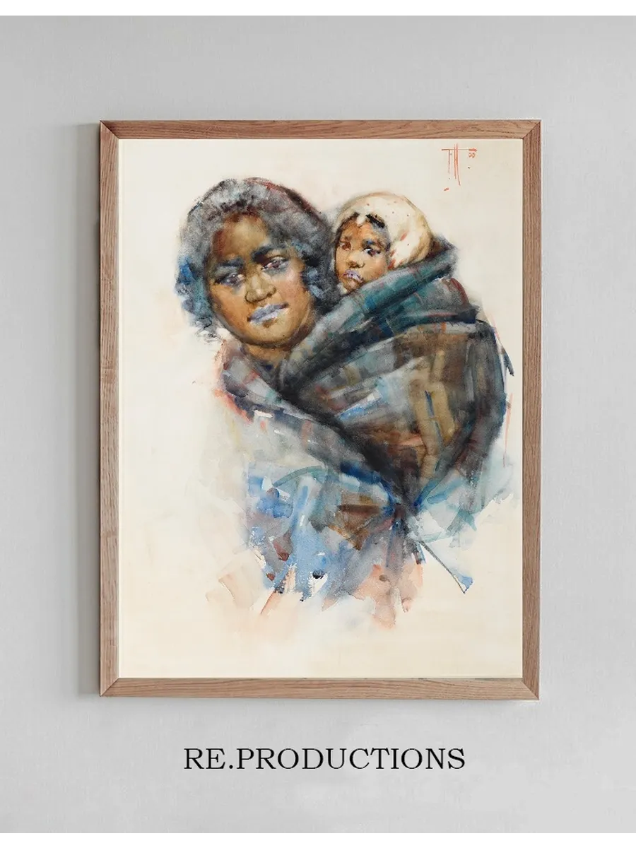 Maori Woman and Child