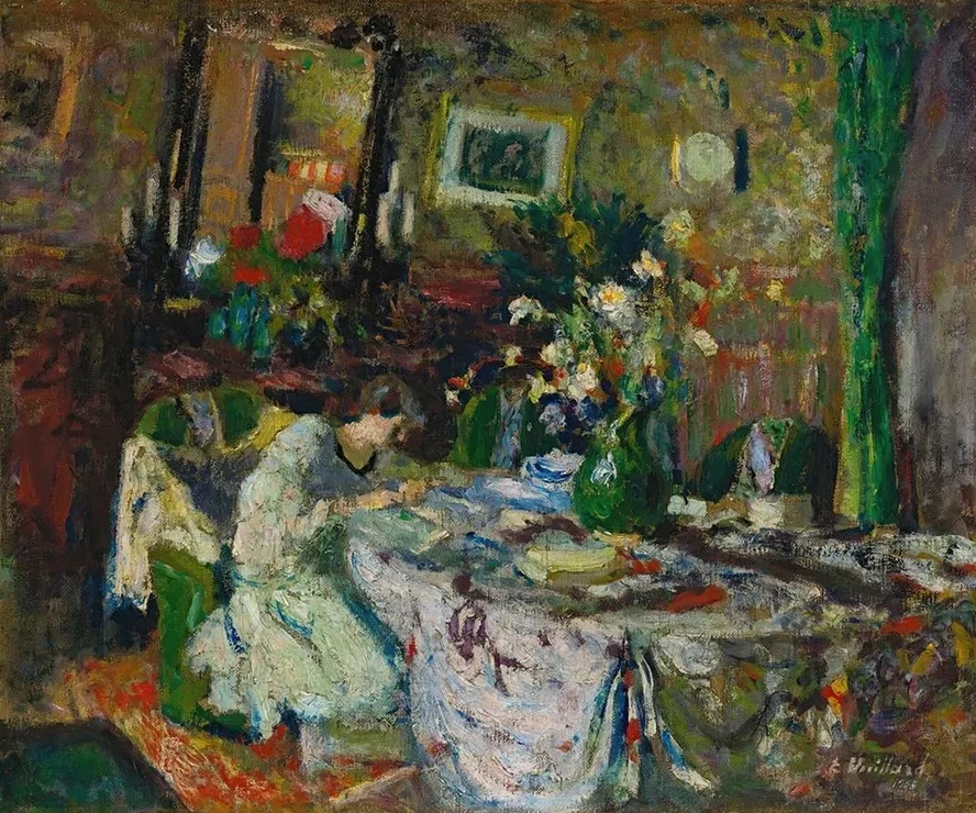 Marcelle Aron Dans La Salle Manger Au Ch teau - Rouge