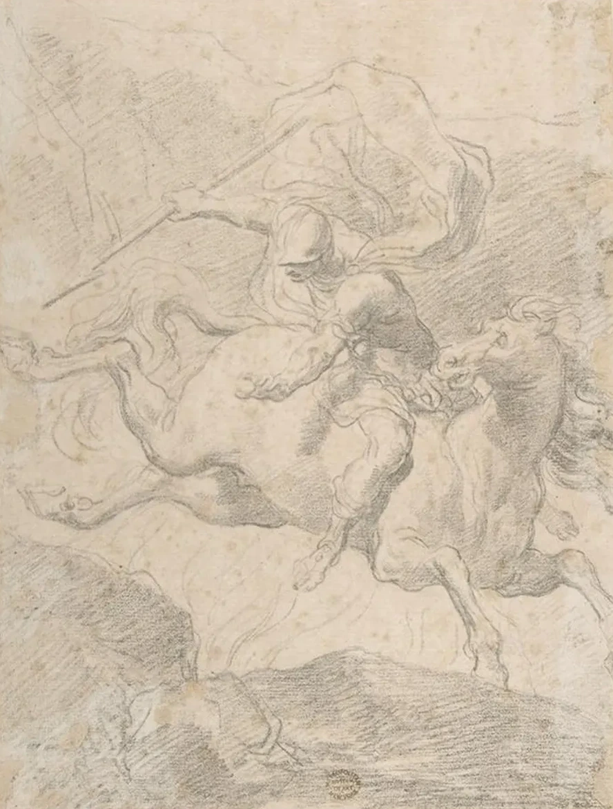 Marcus Curtius Leaping into the Chasm