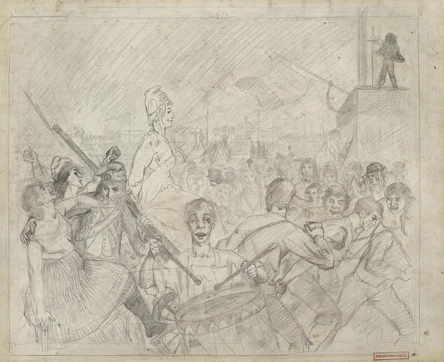 Marie Antoinette Vorzeichnung
