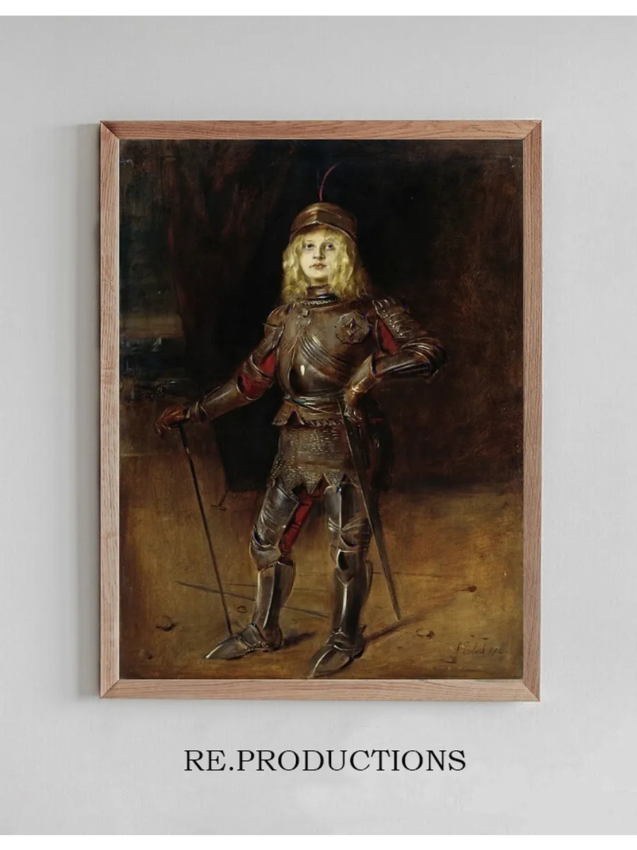 Marion Lenbach in Knight's Armor