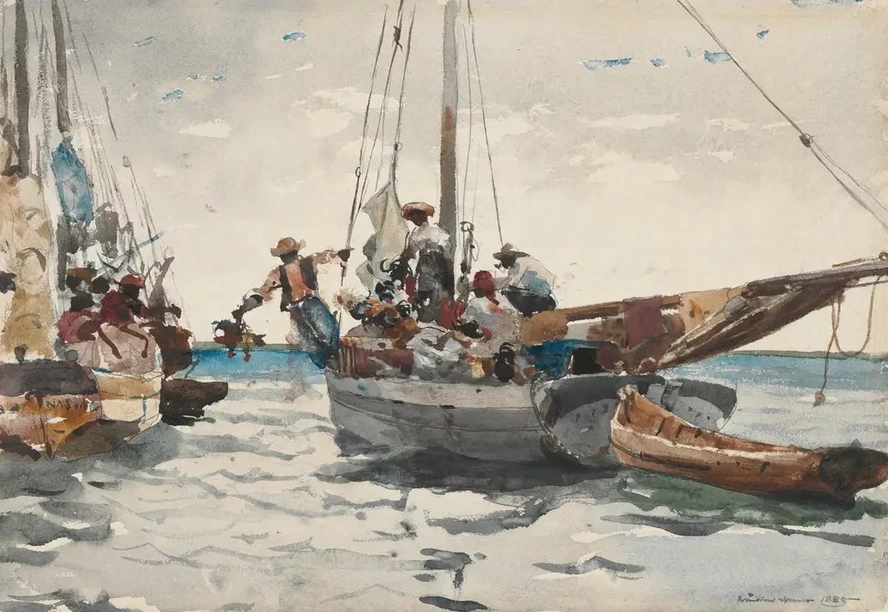Market Scene,Nassau