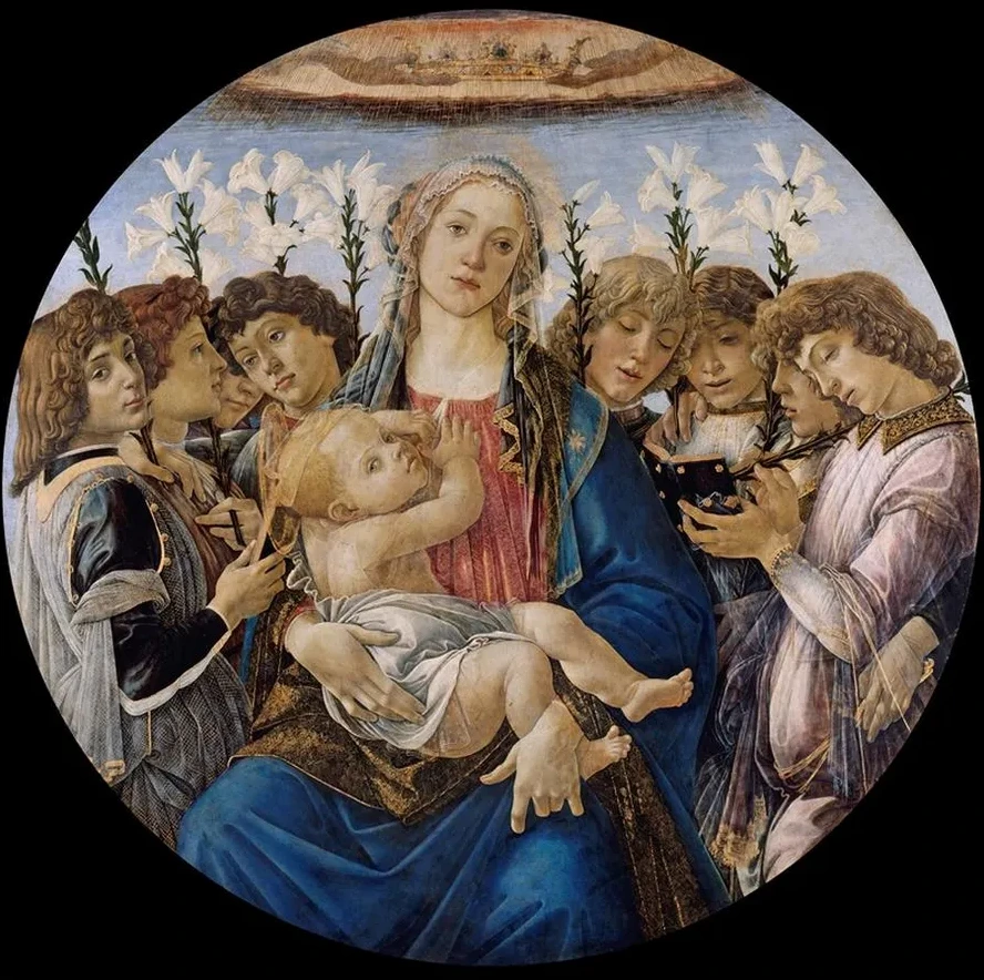 Mary with the Child and Singing Angels