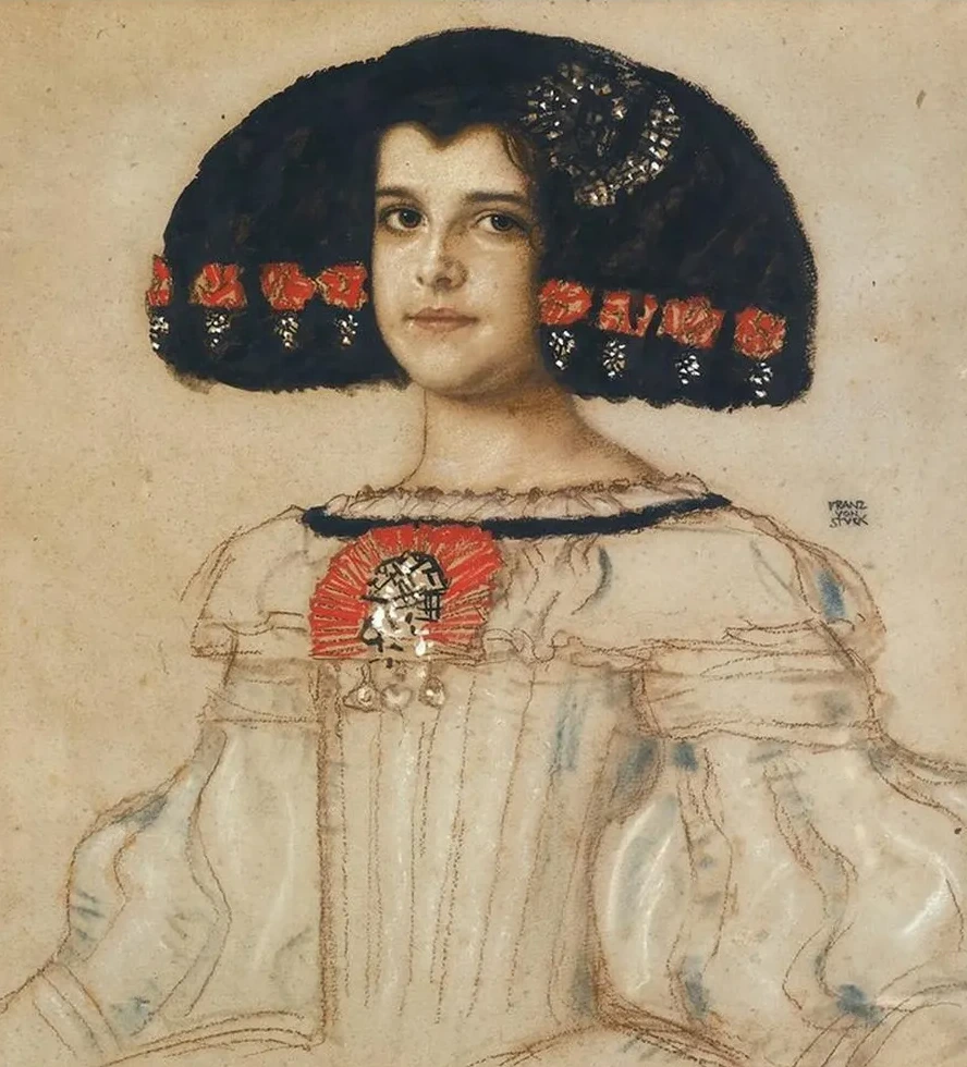 Mary, the Artist's Daughter, in Velasquez Dress