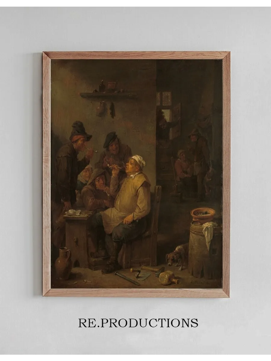 Mason Smoking with Companions in a Tavern