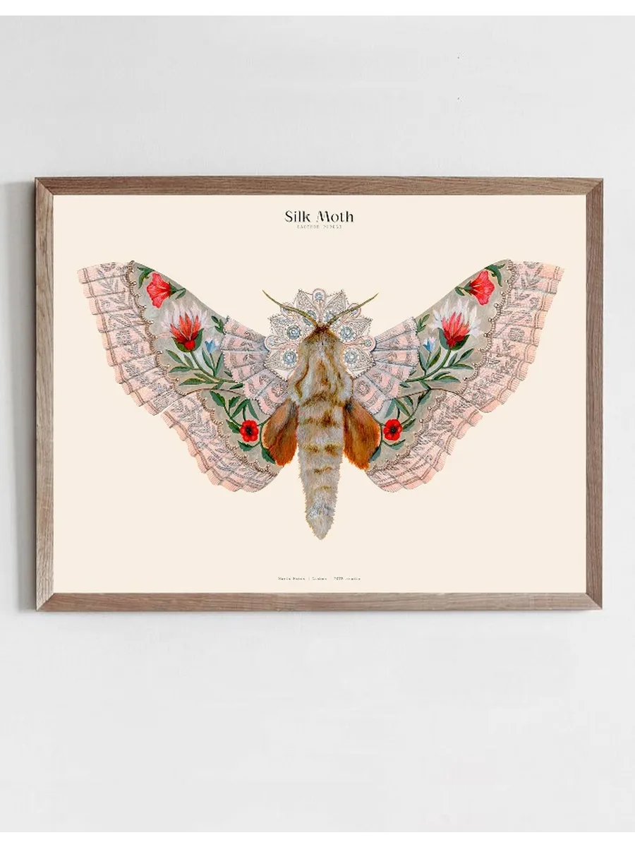 Matos - W. Morris inspired - Silk Moths no. 11