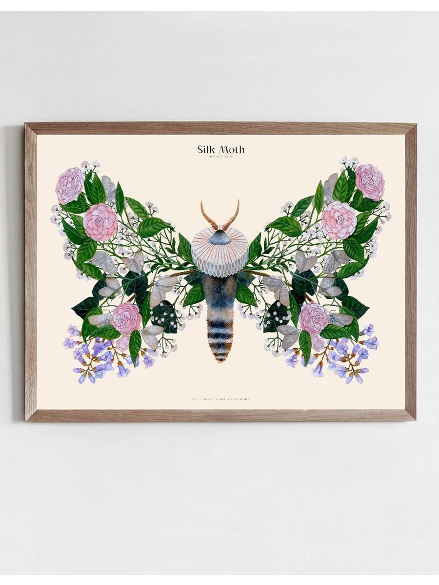Matos - W. Morris inspired - Silk Moths no. 12