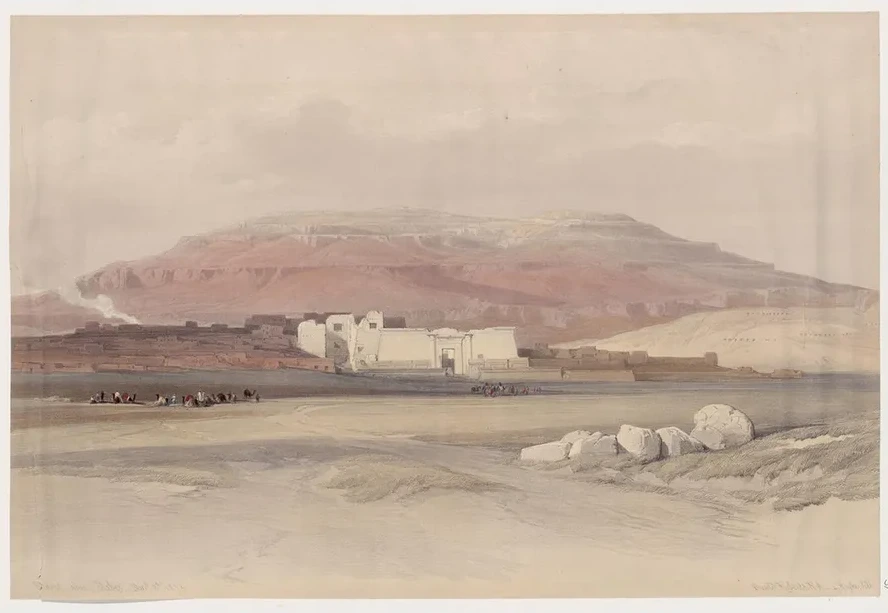 Medint sic Abou Medinet Habu, Thebes. Dec. 8th, 1838