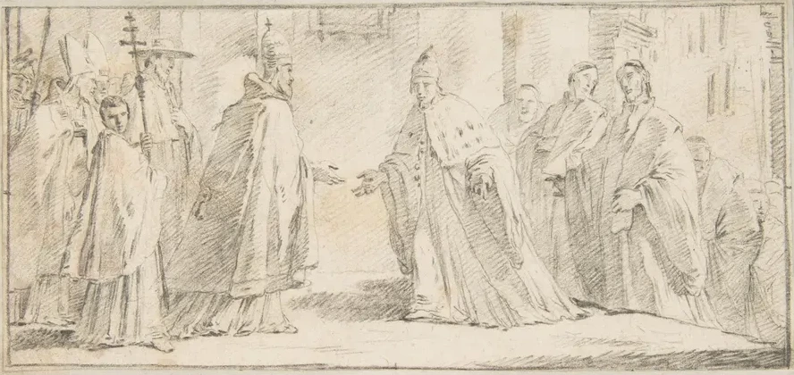 Meeting Between a Pope and Doge
