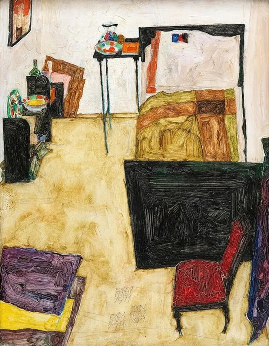 Mein Wohnzimmer (Das Zimmer des K nstlers in Neulengbach)