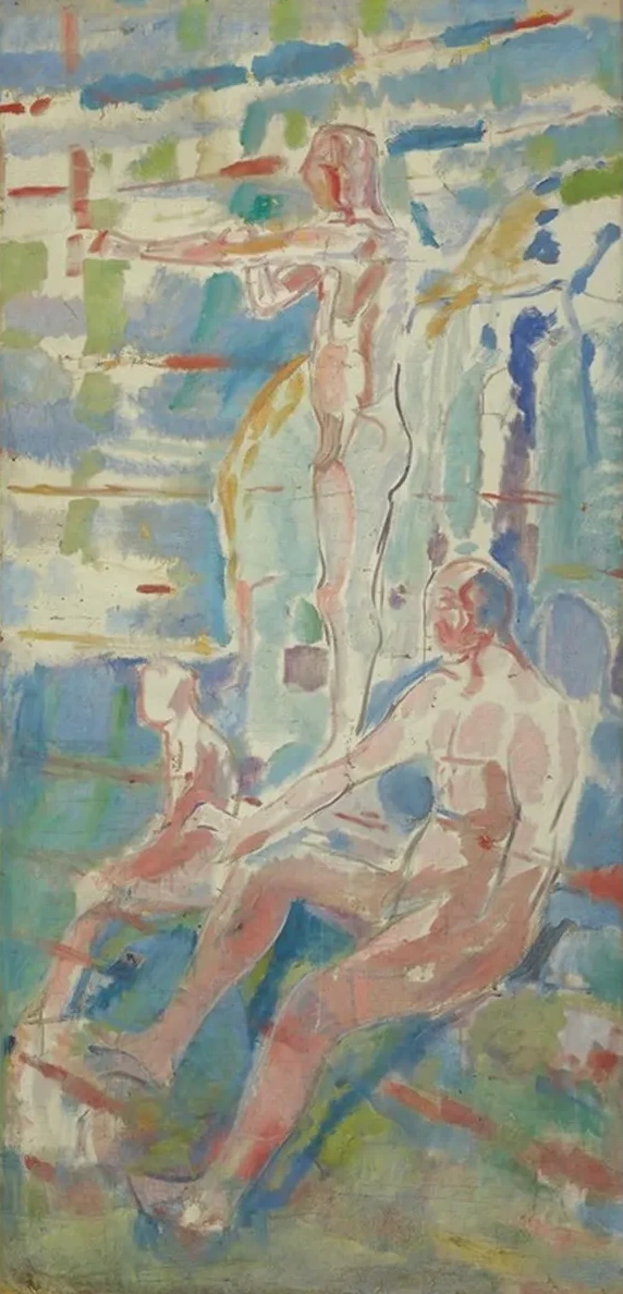 Men Turned towards the Sun