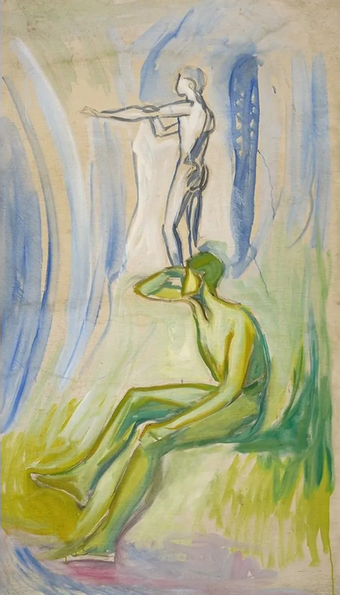 Men Turning towards the Sun