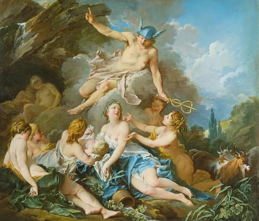 Mercury Confiding the Infant Bacchus to the Nymphs